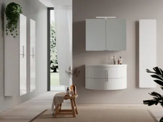 Mobile da Bagno Moon 3 finitura lucida di Ideagroup