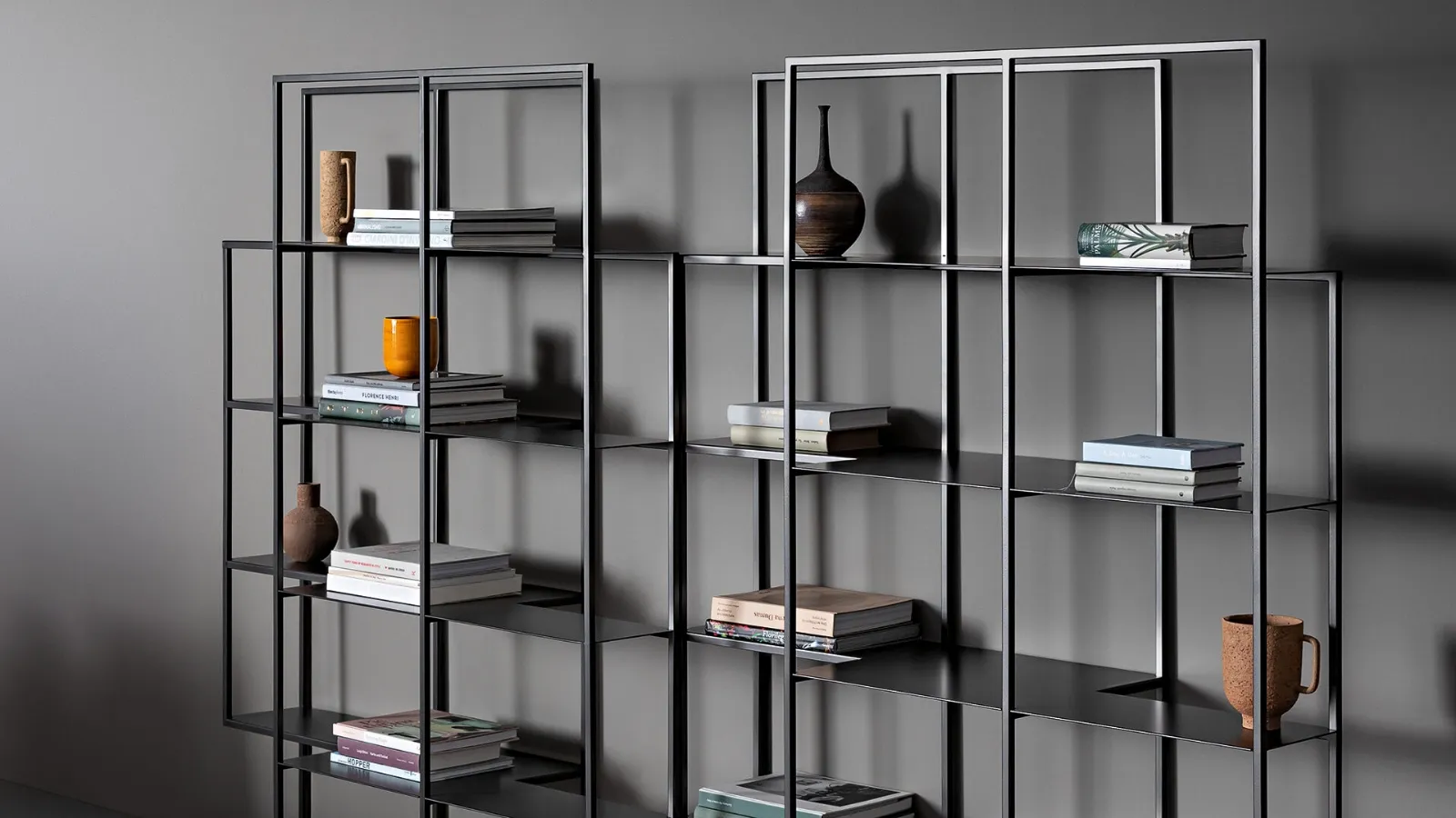 Libreria di design a muro Optic di Bonaldo